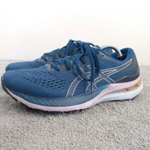 Asics Gel Kayano 28 Womens Size 8 Running Shoes Blue Lace Up Sneakers Low Top